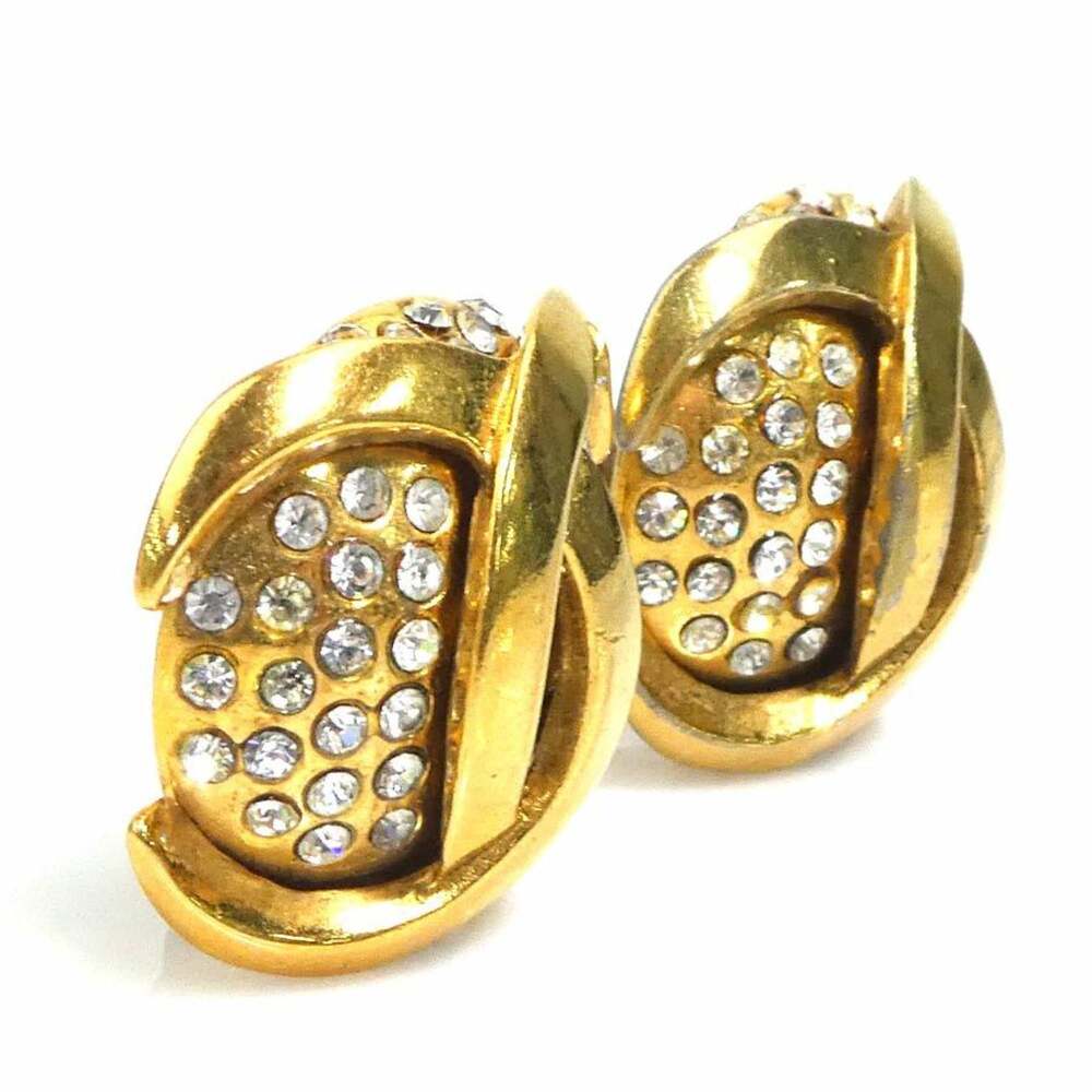 Chanel Cc Logo Clip-On Earrings Metal #247047C68B - Picture 2 of 9